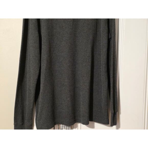 Vtg Southpole Shirt Mens XXL Black Long Sleeve Waffle Knit Thermal Hip Hop Y2K - Picture 4 of 8